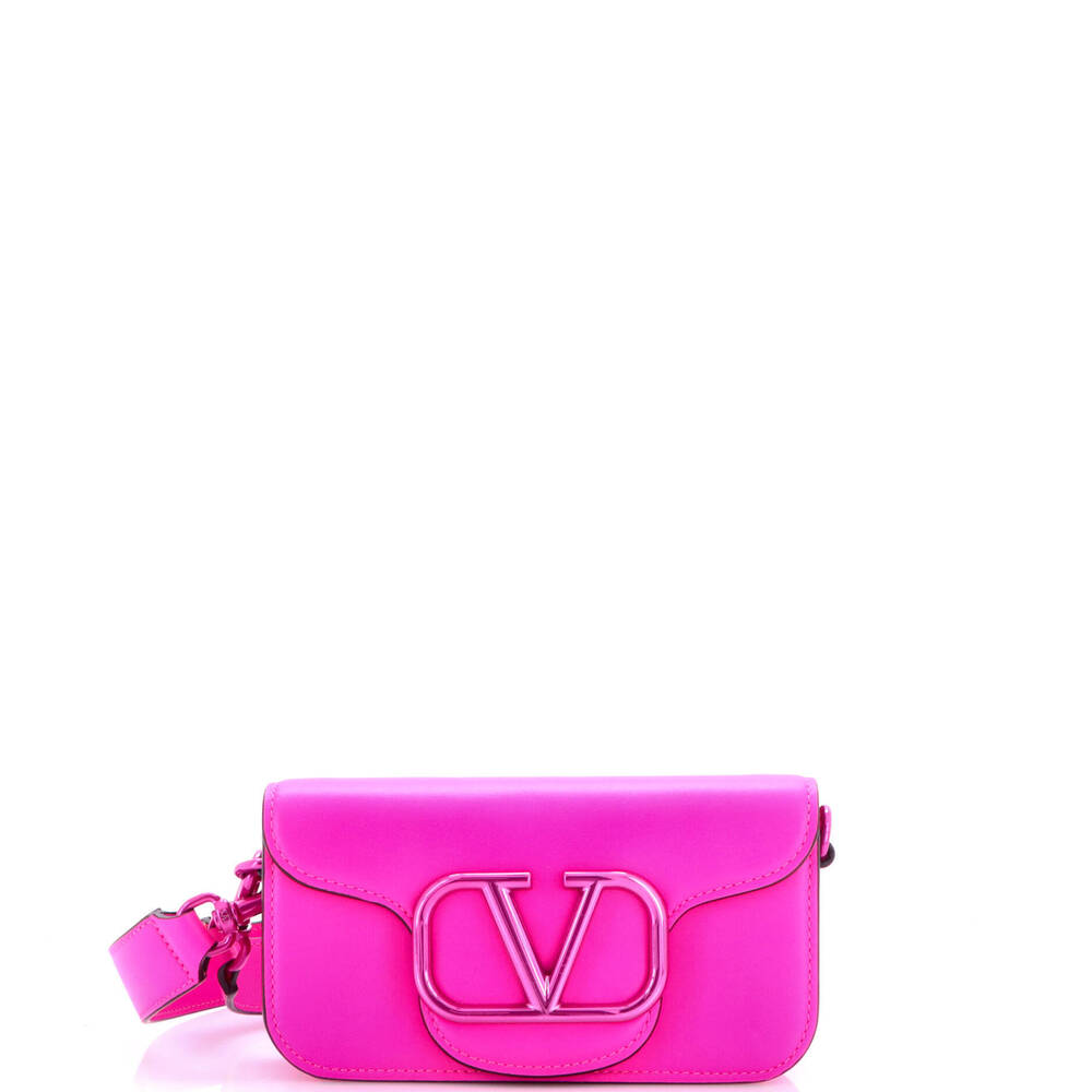 Valentino Garavani Small VLogo Loco Flap Crossbody Bag Leather